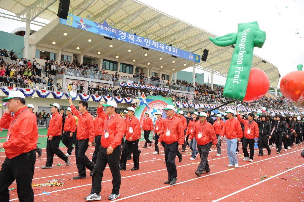 제46회 도민체전입장식(2008년 영천개최)